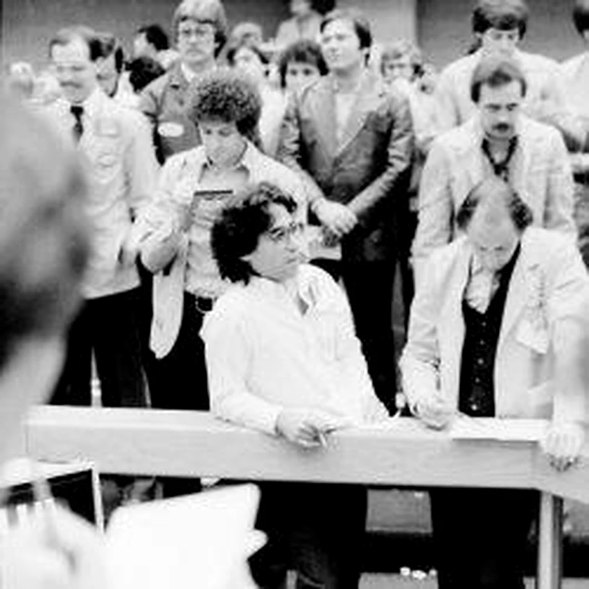 Keith Schneider trading on a New York commodity exchange floor